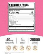 BulkSupplements.com Stevia Extract Powder - Stevia Sweetener, Pure Stevia Powder - Zero Calorie Sweetener, Gluten Free, 40mg per Serving, 1kg (2.2 lbs) (Pack of 1)