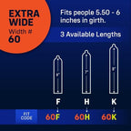 MyONE Custom Fit Large Sized Condoms | Tailored Width & Length | Max Pleasure | Triple Tested Softer Latex | Lubricated | Nontoxic, Vegan, Non-GMO | 64J: Super Wide (64), Length 7.5” (J)