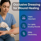 Petrolatum Gauze Non Adherent Dressings 3x9, 12 Pack Box, Fine Mesh Gauze Wound Dressing Infused with White Petroleum Jelly for Exuding Wounds, Burns - Latex Free Occlusive Bandages