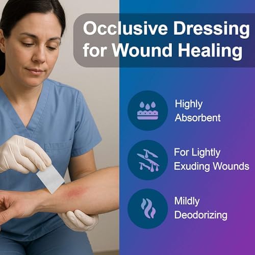 Petrolatum Gauze Non Adherent Dressings 3x9, 12 Pack Box, Fine Mesh Gauze Wound Dressing Infused with White Petroleum Jelly for Exuding Wounds, Burns - Latex Free Occlusive Bandages