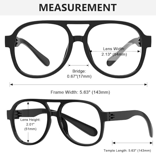 Eyekepper 6 Pack Oversize Pilot Blue Light Blocking Reading Glasses Metalless Screwless Hinges Computer Readers Men Women
