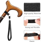2-Pack Walking Stick Wrist Straps – Adjustable Cane and Crutch Strap Leash for Seniors, Rehab, and Mobility Aid Use – Universal Fit for Canes, Crutches, Walkers