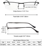 Eyekepper 4-Pack Quality Half-Rim Reading Glasses Readers with Spring Hinges Include Computer Readers for Women Men