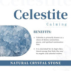 rockcloud Natural Raw Blue Celestite Mineral Healing Crystal Cluster Geode Irregular Home Decoration Gemstone Specimen Large, 2.(Approx 160-220 Gram)
