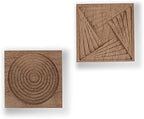 2PCS Essential Oil Diffuser,Wooden Natural Aromatherapy Square Diffuser for Car Office Bedroom