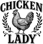 Chicken Lady Coffee Mug Rustic Farmhouse Hen Design 15oz Large White Ceramic Cup Funny Chicken Lover Gift for Women, Backyard Farmers, and Homesteaders (Chicken Lady V1)