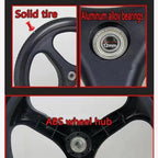 16Inch Wheelchair Replacement Wheels, Wheelchair Rear Wheel with 12mm Bearings, Wheelchair Wheels Replacement Non-Inflatable, Non-Slip,1 Pair