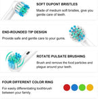 Replacement Toothbrush Heads Compatible with Oral B Braun, 16 Pcs Professional Electric Toothbrush Brush Heads Compatible with Oral B Replacement Heads Refill 7000/Pro 1000/9600/500/3000/8000