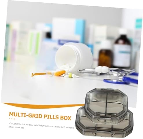 2pcs Cute Pill Box Organizer Small Travel Pill Case Portable Storage Container Daily Organizer Travel Daily