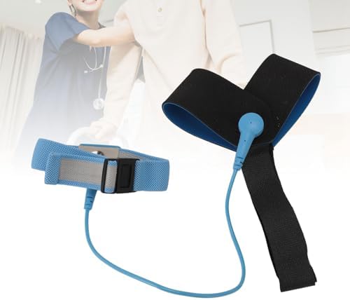2 Pcs ESD One Size Fits All Anti Static Heel Grounder Straps, Adjustable ESD Shoes Straps with Buckle, Anti Static Foot Heel Straps for Grounding and Protecting Electronics Against Electric Shock