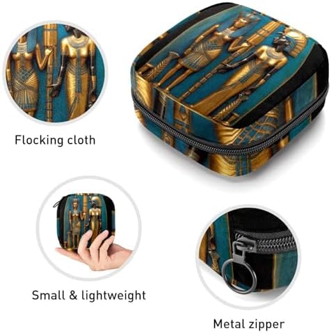 Sanitary Napkin Storage Bag,Period Bag,Pad Bag,Ancient National Style Egypt,Period Pouch