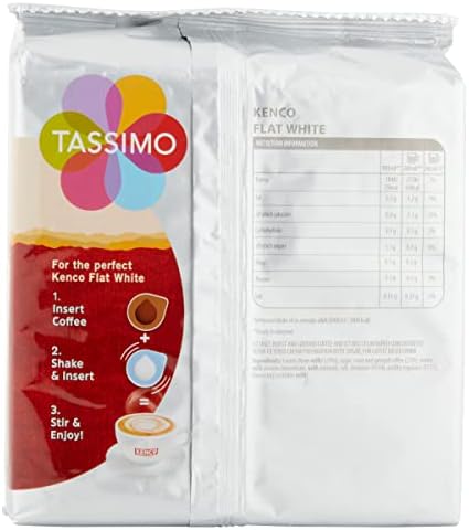 Tassimo Kenco Flat White Coffee Pods x8 (Pack of 5, Total 40 Drinks)