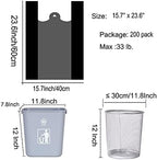 200 Counts Kitchen Garbage Bags 4 Gallon Black Trash Bags with Handles 1.8mil Thick Contractor Bags, Picnic, Kitchen, Daily Use, Bedroom Waste Bin Garbage Bags, Bulk Bags