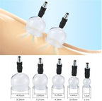 14 Pcs 5 Sizes Cupping Therapy Set, Glass Cupping Massage Cups Professional Chinese Cupping Therapy Studio and Household Set for Body Massage & Home Use