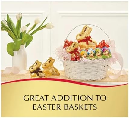 Lindt Mini Gold Bunnies - Milk Chocolate Bunnies - Pack of 2-10 Total Bunnies - Gold Foil Wrapped Bunnies - Great for Easter Baskets and For Sharing with Loved Ones