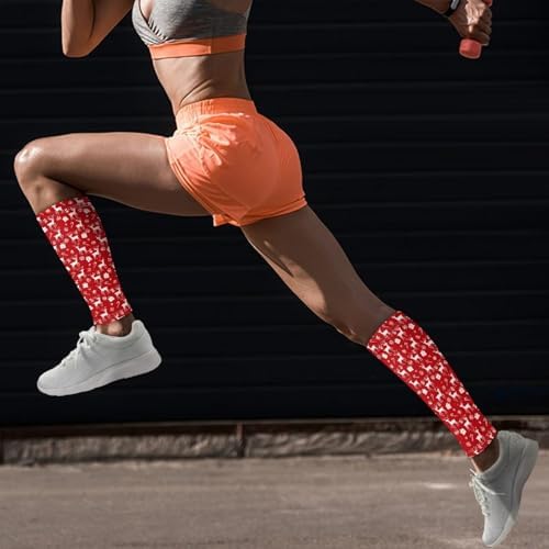 Football Leg Sleeves Calf Compression Sleeve Leg Support for Shin Splints Elastic Running Leg Compression Sleeves
