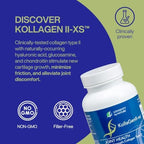 Longevity by Nature Extra Strength KollaGen II-XS- Collagen Type II with Hyaluronic Acid, Chondroitin, and Glucosamine – Joint Support, 120 Capsules.
