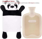 HomeTop Premium Classic Rubber Hot and Cold Water Bottle with Cute Stuffed Triceratops Cover
