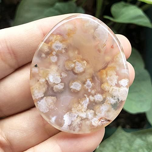 Healing Crystal Thumb Worry Stone, Teardrop Carved Palm Pocket Stones for Anxiety Therapy Geometry Chakra Reiki Positive Energy Meditation