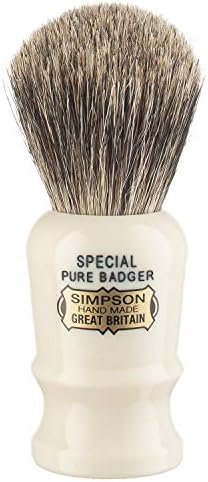 Simpsons Special Pure Badger Hair Shaving Brush With Imitation Ivory Handle