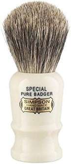 Simpsons Special Pure Badger Hair Shaving Brush With Imitation Ivory Handle