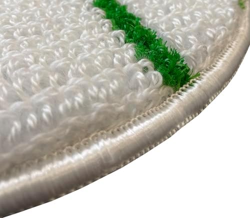 Commercial grade low-profile synthetic carpet bonnet with scrubber strips - 19 Inch - 3-Pack