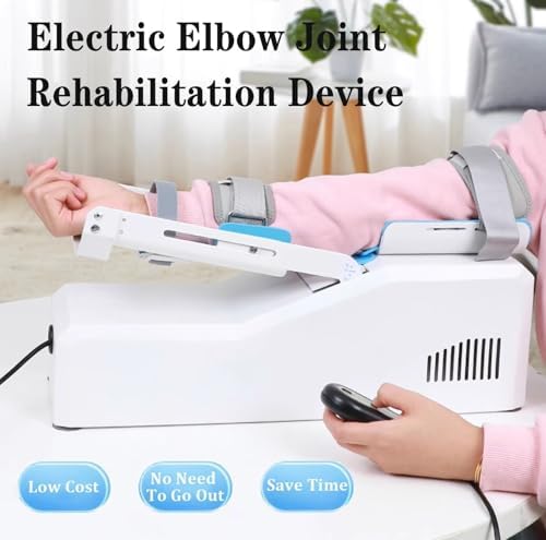 Elbow Joint Rehabilitation Device, Elbow Stretching Trainer with Remote Control, Elbow Brace Arm Exerciser, Angle Adjustable -5° to 145°, for Stroke Hemiplegia Patients