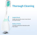 Replacement Toothbrush Heads for Philips Sonicare Electric Toothbrush, Replacement Brush Heads Compatible with Philips Sonicare Electric Toothbrush, 6Pack