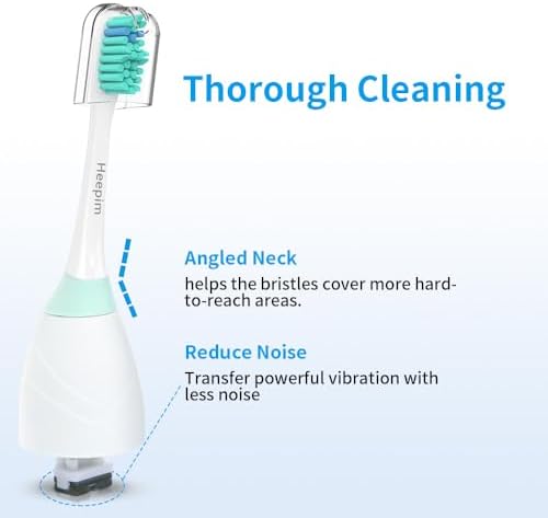Replacement Toothbrush Heads for Philips Sonicare Electric Toothbrush, Replacement Brush Heads Compatible with Philips Sonicare Electric Toothbrush, 6Pack