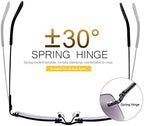 Rimless Full Reading Glasses UV400 Protection Spring Hinges Sunglasses Anti Blue Light Sun Readers for Men Women