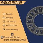 200x50 Solid Tire, 200x50 8''x2'' Scooter Replacement Wheels for Crazy Cart Razor Cart E100 E125 E150 E175 E200 E200s E225 Electric Scooter, 8 Inch Tubeless Rubber Solid Tires