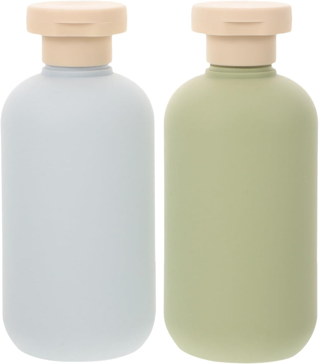 Didiseaon 2Pcs 200ml/6.7oz Squeeze Tubes Refillable Travel Bottles PE Cosmetic Container with Flip Cover for Vacation Facial Cleanser Shampoo Lotion Toiletries