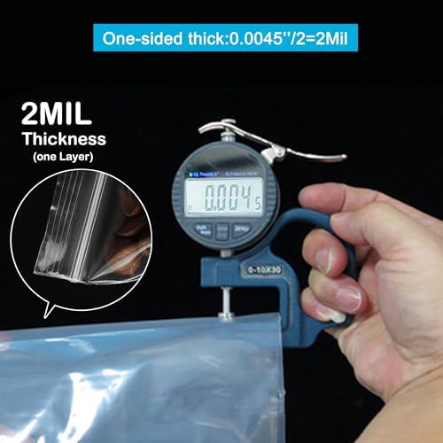 3''X 4'' (Pack of 100) 2 Mil Thick Clear Reclosable Small Zip Plastic Poly Bags With Resealable Lock Seal Zipper for Photo, Jewelry, Bakery, Treats, Travel, Storage, Packaging & Shipping