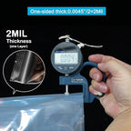 3''X 4'' (Pack of 100) 2 Mil Thick Clear Reclosable Small Zip Plastic Poly Bags With Resealable Lock Seal Zipper for Photo, Jewelry, Bakery, Treats, Travel, Storage, Packaging & Shipping