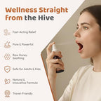 Bee and You Propolis Ginger Raw Honey Soothing Throat Spray, Ultra Pure, Immune Support Supplement, Oral Health, Antioxidants, Keto, Paleo, Gluten-Free, 1 Fl Oz