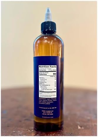 Dioko Simple Syrup, 12 fl. oz Premium Coffee & Dessert Syrup with Easy Pour Spout | No Artificial Dyes or Colors | Perfect for Lattes, Iced Coffee, Cocktails, Pancakes & More (Hazelnut)