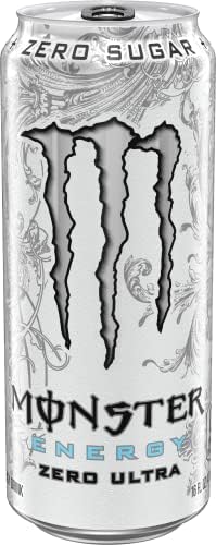 Monster Energy Zero Ultra, Sugar Free Energy Drink, 16 Ounce | Pack of 15
