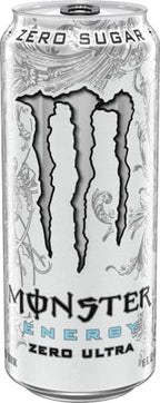 Monster Energy Zero Ultra, Sugar Free Energy Drink, 16 Ounce | Pack of 15