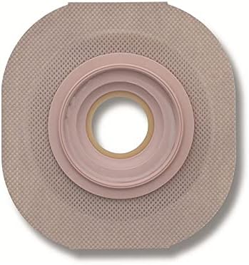 Colostomy Barrier Pre-Cut, Extended Wear Tape 2-1/4 Inch Flange Red Code Hydrocolloid 1-1/4 Stoma, 14906 - Box of 5