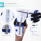 Knee Support Brace - Hip Knee Ankle Foot Orthosis Braces with Walking Boots for Hip Fracture Rehabilitation Equipment, Hip Knee Ankle Foot Orthosis Leg Fra, blue