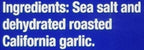 Olde Thompson California Garlic & Sea Salt Grinder, 8.8 Ounce