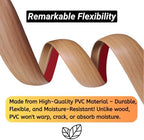Floor Transition Strip Self Adhesive Carpet Wood Tile Vinyl Flooring Laminate Transition Cover Edge Trim Gap Doorway Threshold for Uneven Floors Heights Within 5 mm (40 inches, Light Brown Coffee)