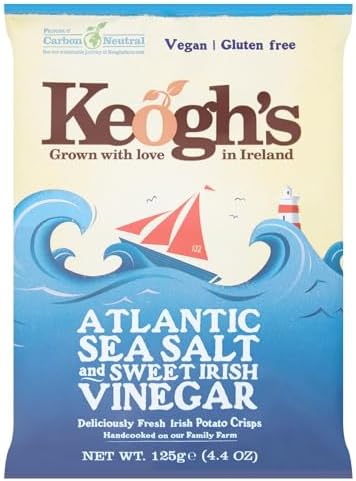 Keogh's Atlantic Sea Salt & Irish Cider Vinegar Potato Crisps 125g