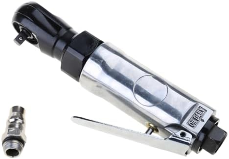 1/4" 3/8" Pneumatic Spanner Square Drive Straight Handle Pneumatic Air Ratchet Wrench Professional Miantenance Tool Air Ratchet Wrench High Torque
