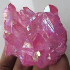 Rainbow Halo Crystal Quartz Cluster Home Furnishings Room Decoration Stone Gifts Decor(80-100g)