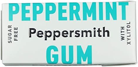 Peppersmith Peppermint Xylitol Gum 15g - 12 Pack