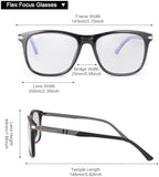 Blue Light Blocking Glasses Spring Hinge Photochromic Transition Sunglasses for Men Women Sun Color Changing Gaming Computer Blue Blockers Eyeglasses UV Protection Anti Glare Full Rim Eyewear