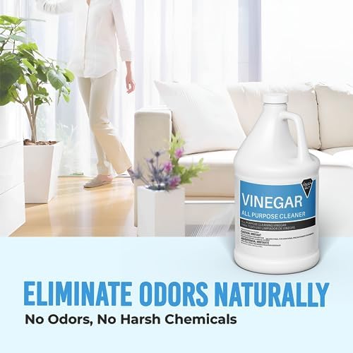 (4 Gallons) - Distilled White Cleaning Vinegar 6% Acidity - Multi-Purpose Household Surface Cleaner, Safe for Laundry
