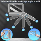 Magnifying Glass with Light, 4X Rechargeable Full Page Magnifier with 3 Adjustable LED Lighting Modes, Large Folding Handheld Book Magnifier, Christmas Birthday Gifts for Grandma Grandpa Book Lovers