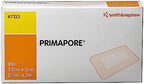 Smith & Nephew 7133 PRIMAPORE Peripheral IV Adhesive Dressing, Adhesive Non-Woven Island Dressing, Pack of 100